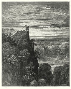 Ilustrace Gustave Dore pro Miltons Paradise Lost, kniha IV, řádky 172, 173 od Gustave Dore